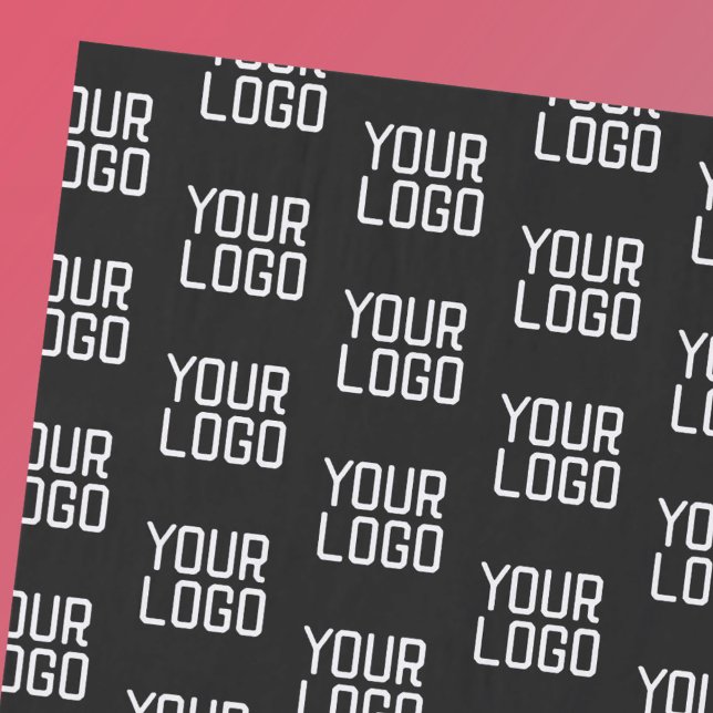 Papier Mousseline Ajouter votre logo Répéter Motif Modèle modifiable (Créateur téléchargé)