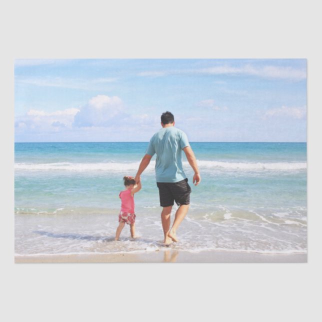 Papier Mousseline Ajouter votre propre photo et/ou texte (Recto)