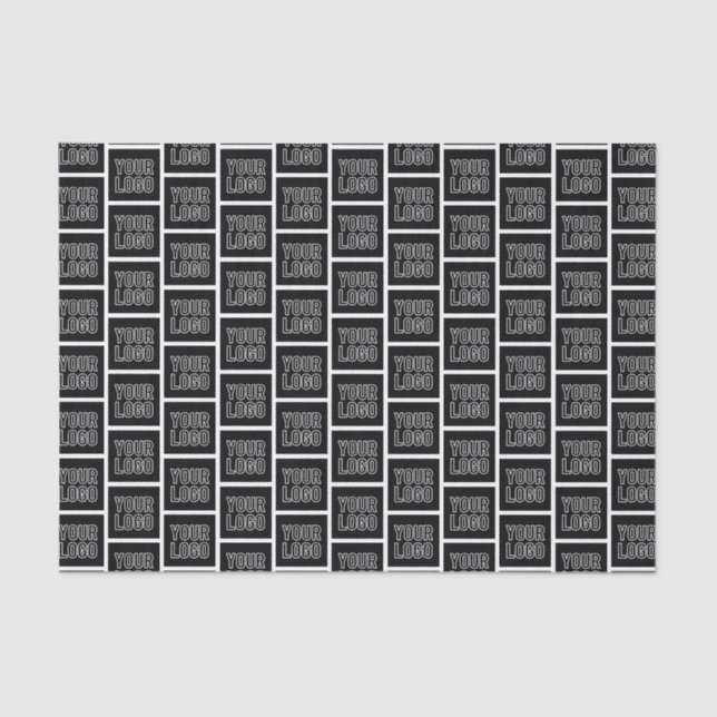 Papier Mousseline Ajoutez votre logo d'entreprise, votre photo ou vo (Recto)