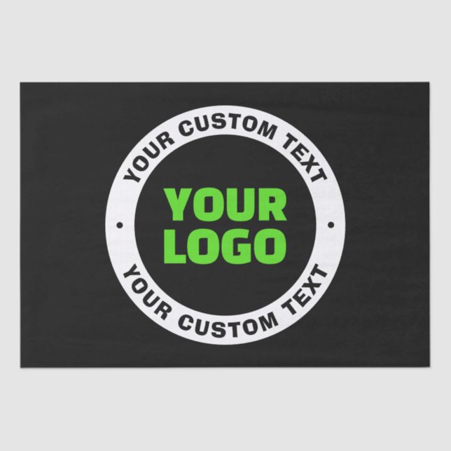 Papier Mousseline Ajoutez votre propre logo d'entreprise ou votre co (Recto)