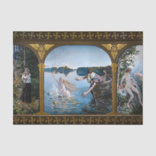 Papier Mousseline Akseli Gallen-Kallela - Aino Triptyque