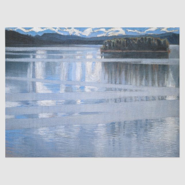 Papier Mousseline Akseli Gallen-Kallela - Lac Keitele (Recto)