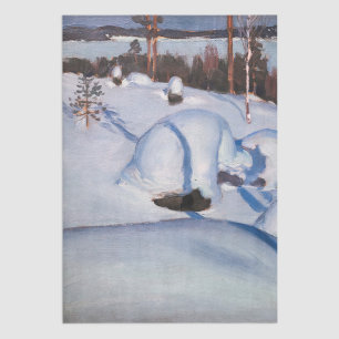 Papier Mousseline Akseli Gallen-Kallela - Paysage hivernal #1