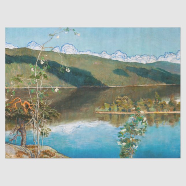 Papier Mousseline Akseli Gallen-Kallela - Thundernuages sur Horizon (Recto)