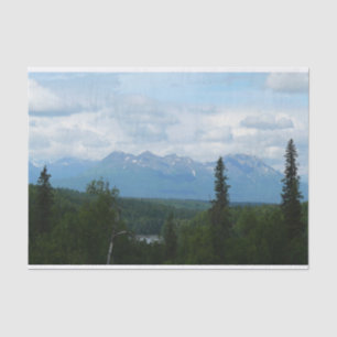 Papier Mousseline Alaskan Mountain Range Photographie panoramique