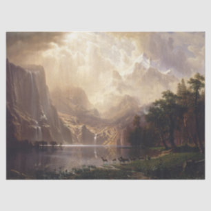 Papier Mousseline Albert Bierstadt "Parmi la Sierra Nevada" (1868)