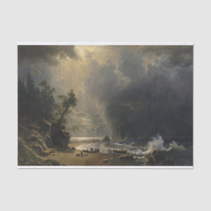 Papier Mousseline Albert Bierstadt Puget Sound sur la côte Pacifique