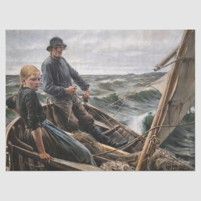 Papier Mousseline Albert Edelfeel - En mer (Recto)