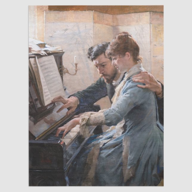 Papier Mousseline Albert Edelfeel - Jouer au piano (Créateur téléchargé)