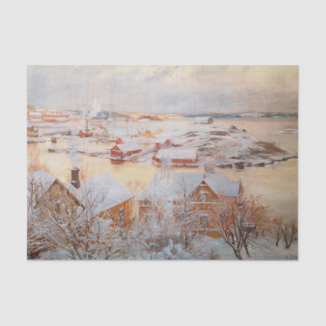 Papier Mousseline Albert Edelfeel - Jour de décembre (Recto)