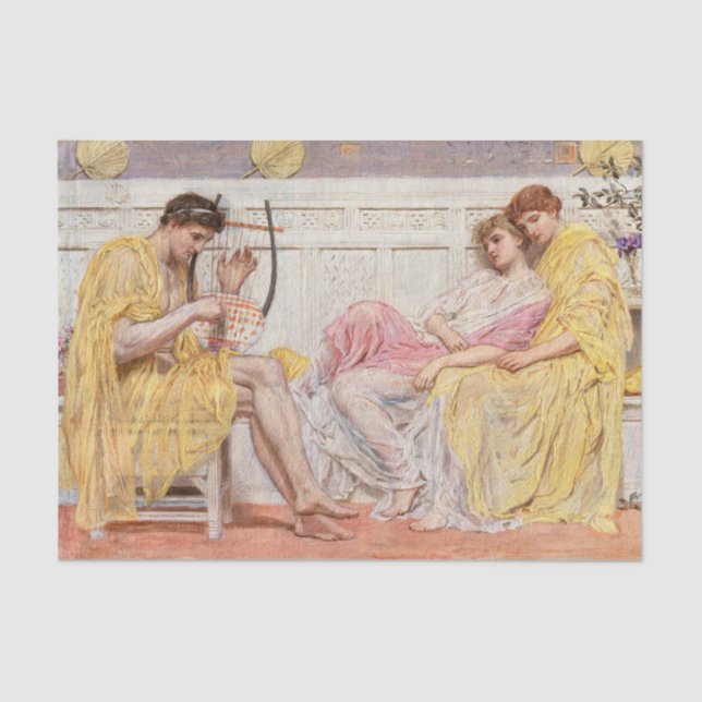 Papier Mousseline Albert Joseph Moore | Un musicien (vers 1867) (Recto)