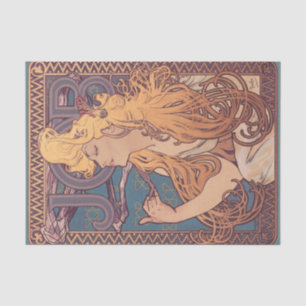 Papier Mousseline Alfonse Mucha Job Art Nouveau femme
