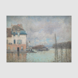 Papier Mousseline Alfred Sisley - Inondation à Port-Marly 1876