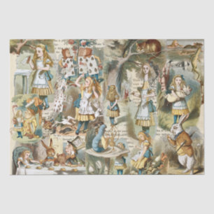 Papier Mousseline Alice Au Pays Des Merveilles