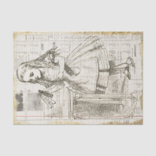 Papier Mousseline Alice au pays des merveilles Boire moi Découpage V