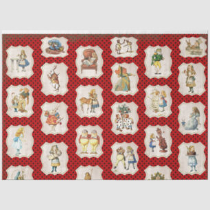 Papier Mousseline Alice au pays des merveilles Conception 6