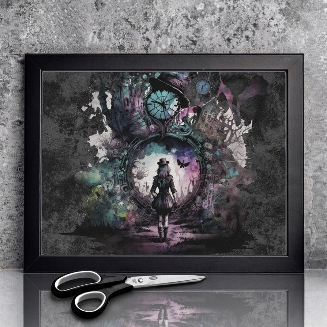 Papier Mousseline Alice au pays des merveilles | Dans le trou de lap (Créateur téléchargé)