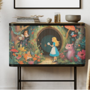 Papier Mousseline Alice au pays des merveilles Découpage
