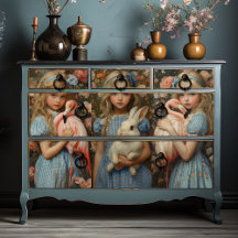 Alice au pays des merveilles Flamant rose de lapin