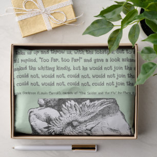 Papier Mousseline Alice au pays des merveilles Homard Quadrille Song