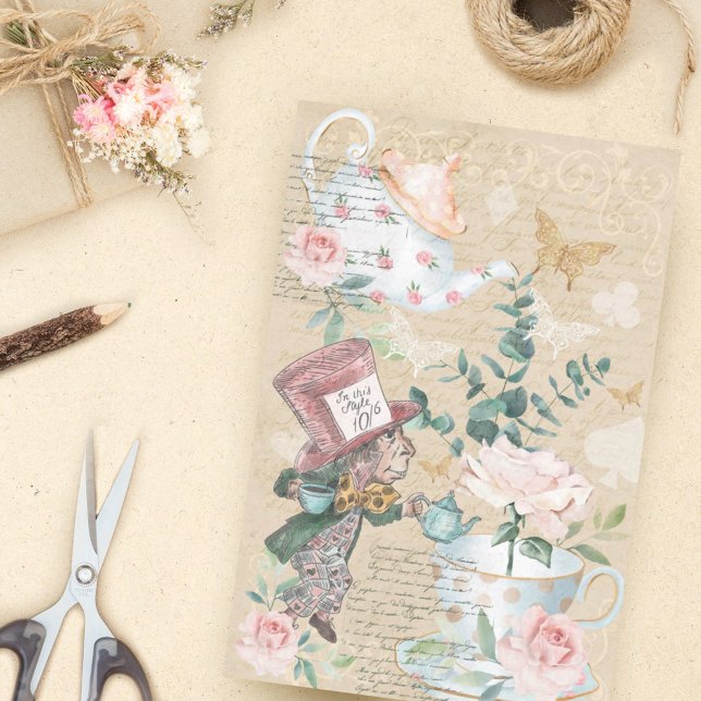 Papier Mousseline Alice Au Pays Des Merveilles La Découpage A Fait C (Créateur téléchargé)