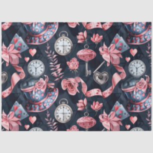 Papier Mousseline Alice au pays des merveilles Motif