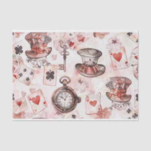 Papier Mousseline Alice au pays des merveilles Motif