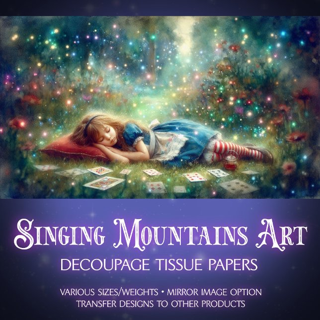 Papier Mousseline Alice Dormir Dans Le Découpage De Forêt Enchantée (Créateur téléchargé)