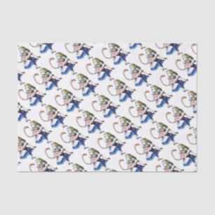 Papier Mousseline Alice et Pink Flamingo