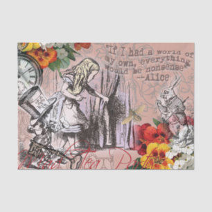 Papier Mousseline Alice rideau absurdité merveilleux classique