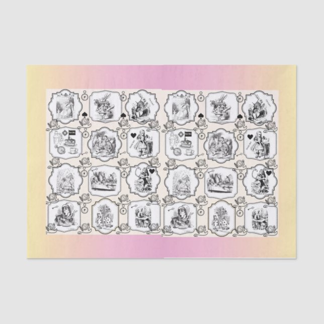 Papier Mousseline Alice Tissue Paper - 15 gsm (10 lb), blanc (Recto)