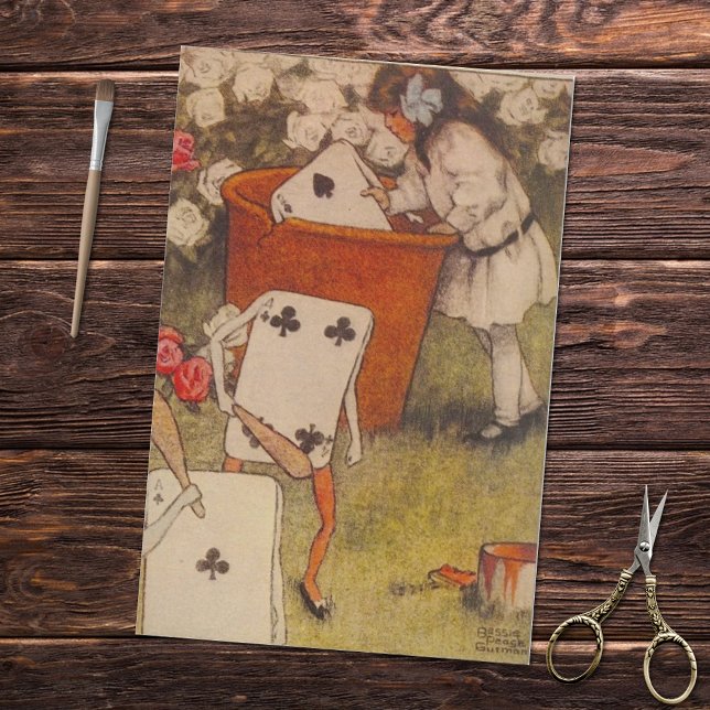 Papier Mousseline Alice's Adventures in Wonderland Club Cartes (Créateur téléchargé)
