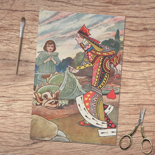 Papier Mousseline Alice's Adventures in Wonderland Queen Griffin (Créateur téléchargé)