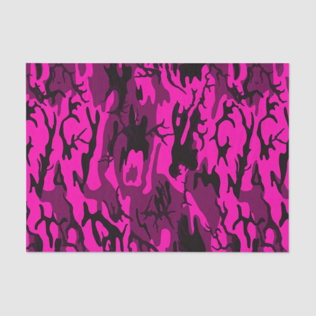 Papier Mousseline Alien Pink Camo (Recto)