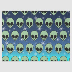 Papier Mousseline Alien vert