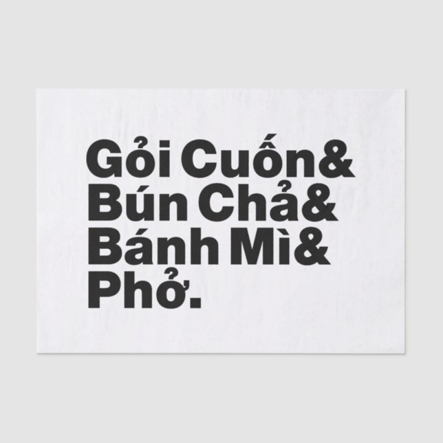 Papier Mousseline Alimentation de rue vietnamienne (Recto)