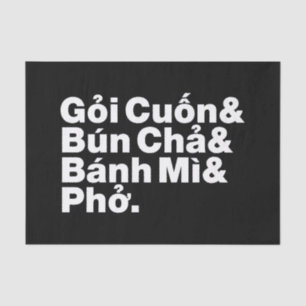 Papier Mousseline Alimentation de rue vietnamienne