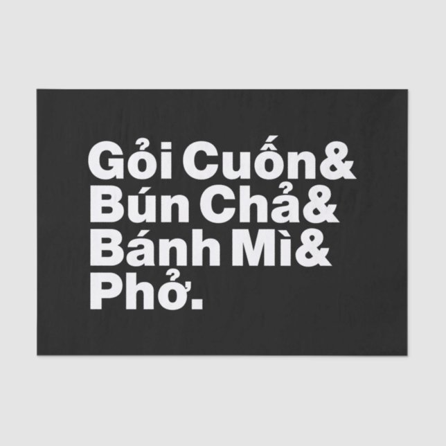 Papier Mousseline Alimentation de rue vietnamienne (Recto)