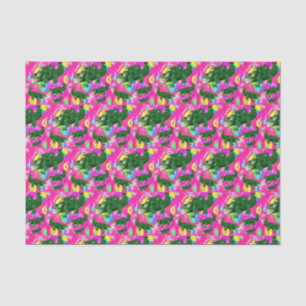 Papier Mousseline Alligators en papier de tissu décoratif