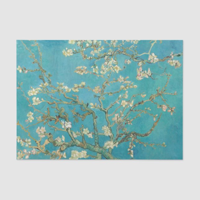 Papier Mousseline Almond Blossom par Vincent van Gogh (Recto)