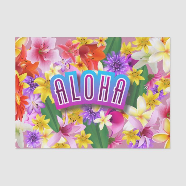 Papier Mousseline Aloha ! (Recto)