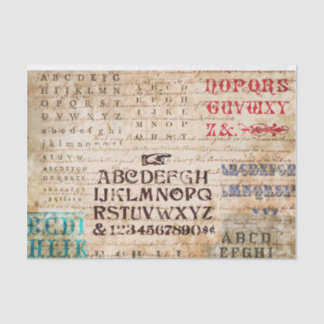 Papier Mousseline Alphabet
