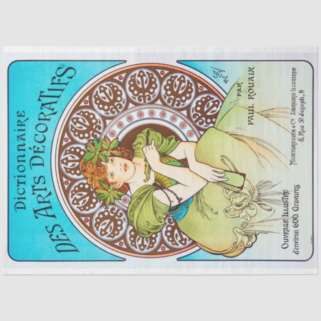 Papier Mousseline Alphonse Mucha (Recto)