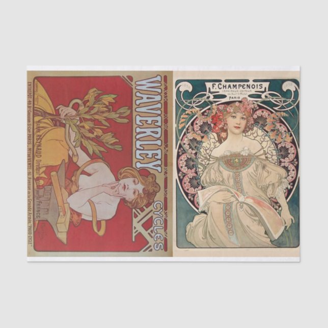 Papier Mousseline Alphonse Mucha Art Nouveau Pour Les Artistes (Recto)