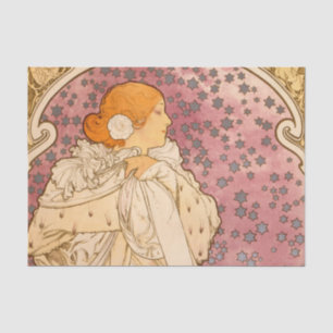 Papier Mousseline Alphonse Mucha La Dame Aux Camelias : Art Nouveau 