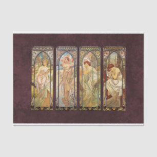 Papier Mousseline Alphonse Mucha, Le Temps du Jour