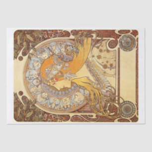 Papier Mousseline Alphonse Mucha Zodiac -1896