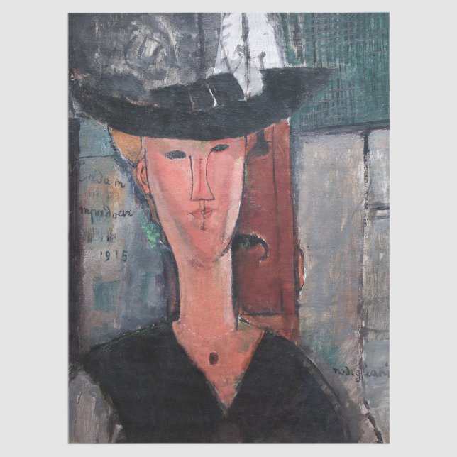 Papier Mousseline Amedeo Modigliani - Madame Pompadour (Créateur téléchargé)
