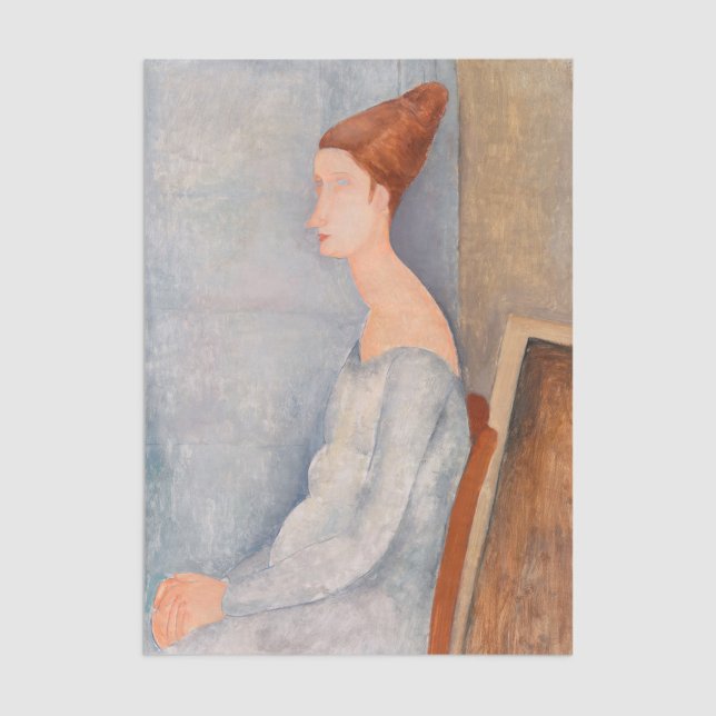 Papier Mousseline Amedeo Modigliani - Portrait Jeanne Hebuterne #3 (Créateur téléchargé)