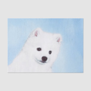 Papier Mousseline American Eskimo Dog Painting - Original Dog Art